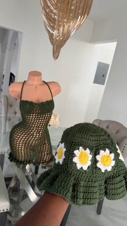 Daisy mesh dress