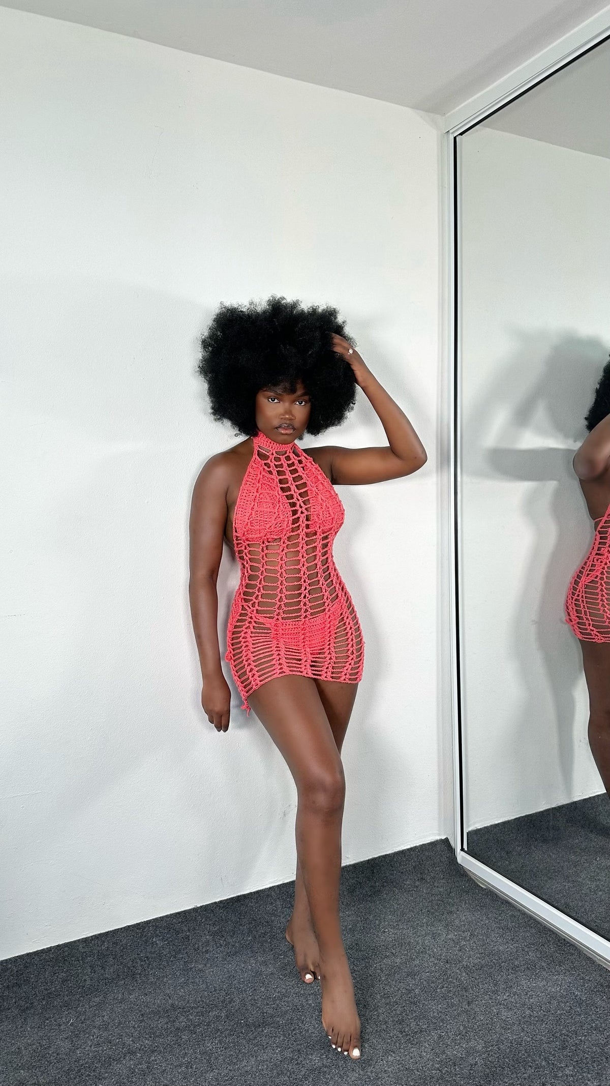 Crochet gown set