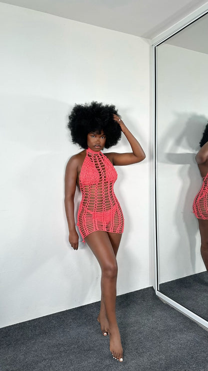 Crochet gown set