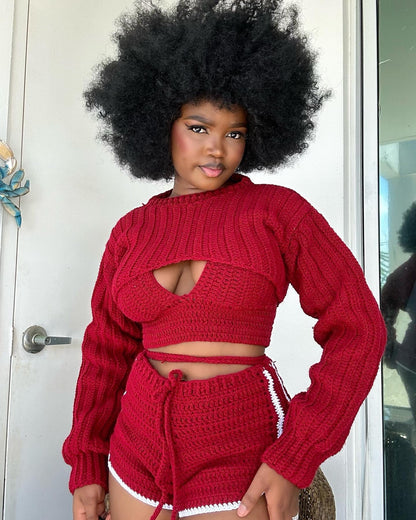 Crop sweater