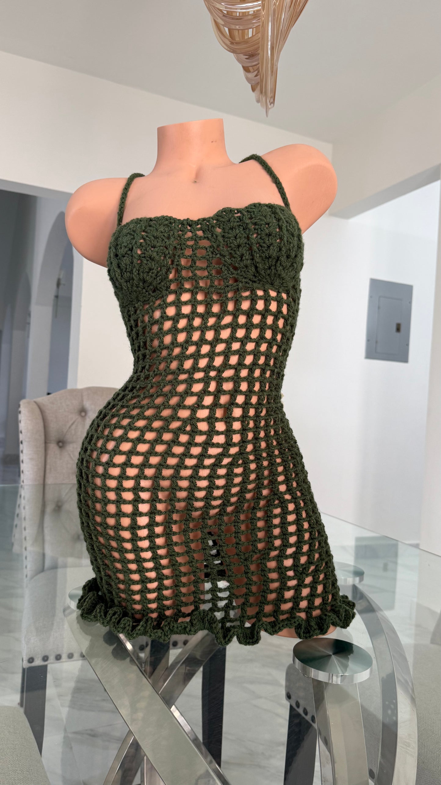 Daisy mesh dress