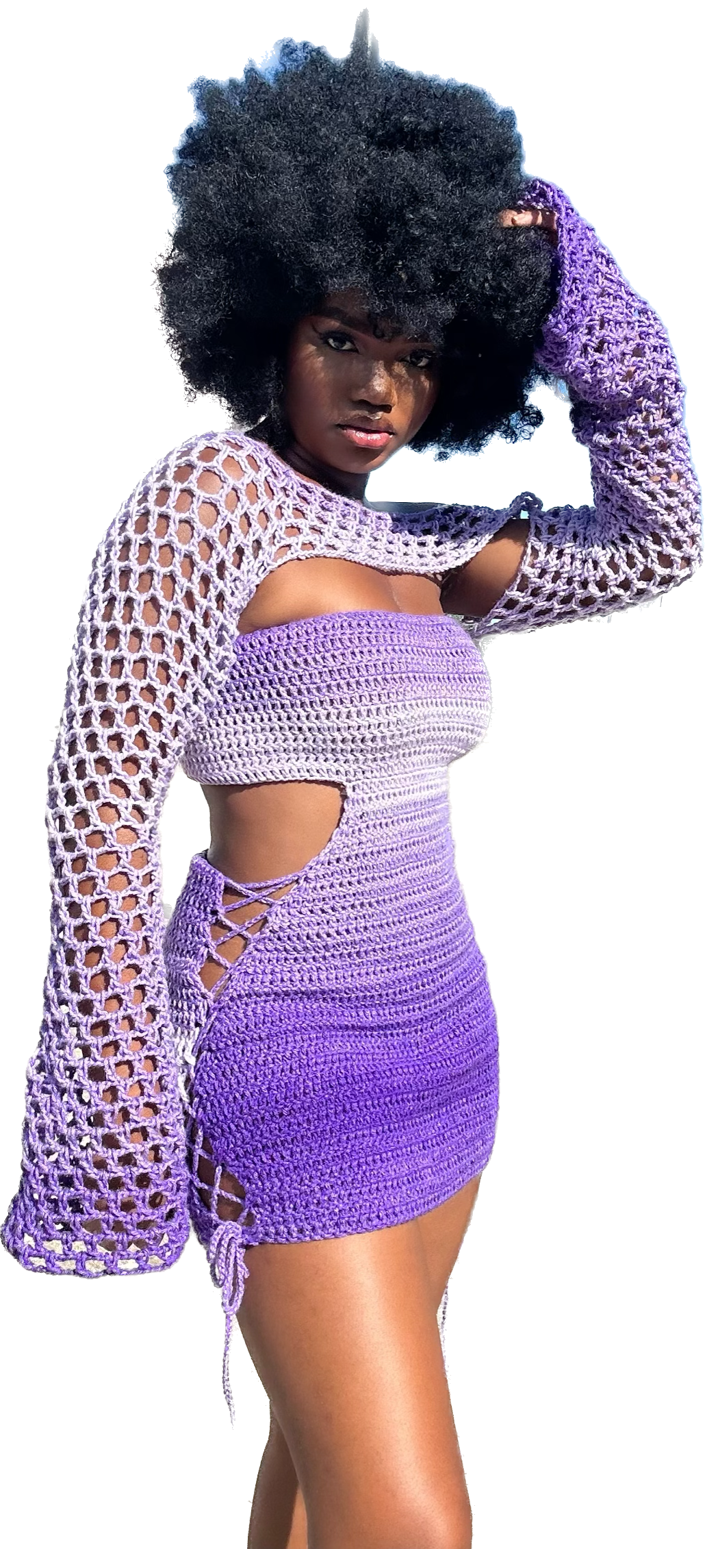 Simi gown (purple mix)