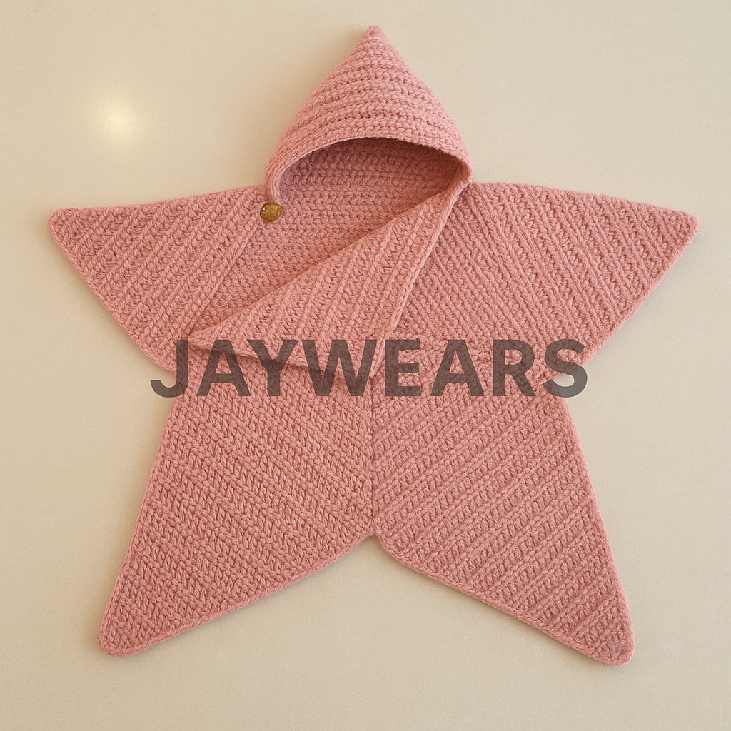 Crochet starfish baby suit